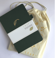 Load image into Gallery viewer, Leaf Street A5 Dot Grid Bullet Journal - Green Gum Leaf