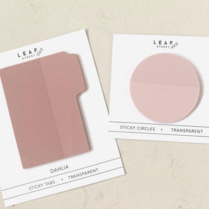 Leaf Street Transparent Sticky Notes