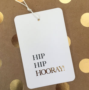 Gold Embossed Gift Tags