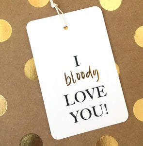 Gold Embossed Gift Tags